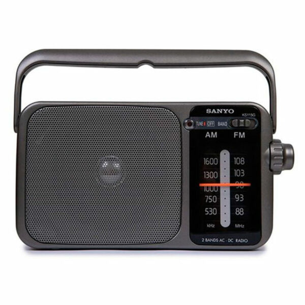 Tragbares Radio Sanyo Grau