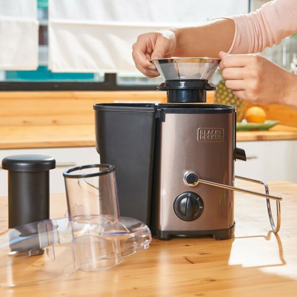 Entsafter Black & Decker 1,2 L 600 W Schwarz Grau – Bild 3