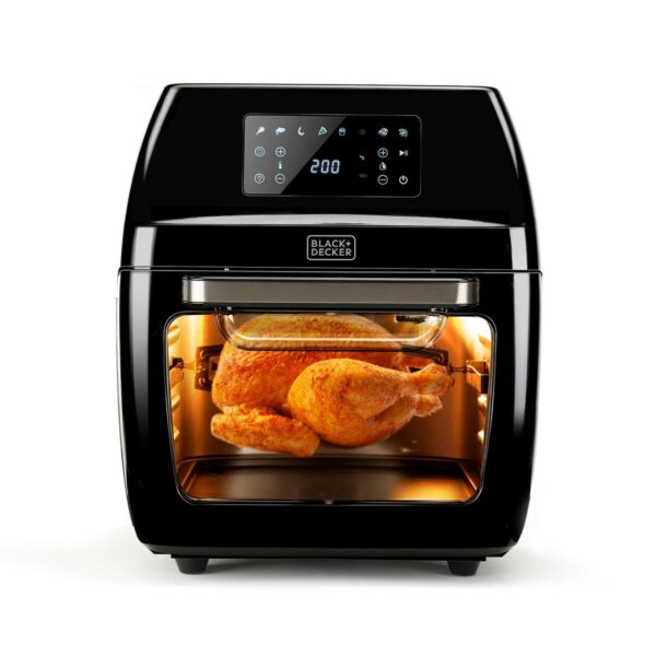 Heißluftfritteuse Black & Decker BXAFO1200E Schwarz 1700 W 12 L – Bild 3