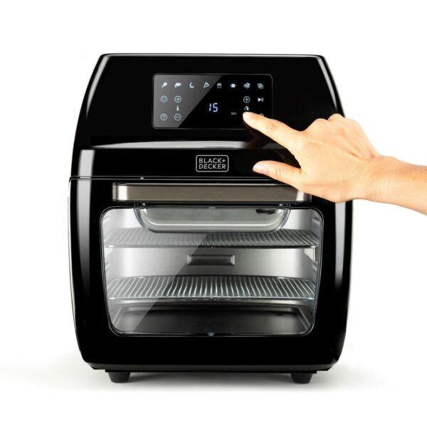 Heißluftfritteuse Black & Decker BXAFO1200E Schwarz 1700 W 12 L – Bild 4