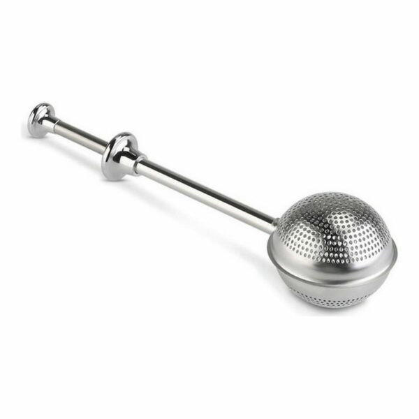 Teesieb Quttin Edelstahl Silberfarben Knopf (24 Stück) (18,5 x 5 cm) – Bild 2