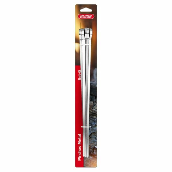 Grillspieß-Set Algon Metall 6 Stücke (24 Stück) (33 cm x 6 mm) – Bild 4