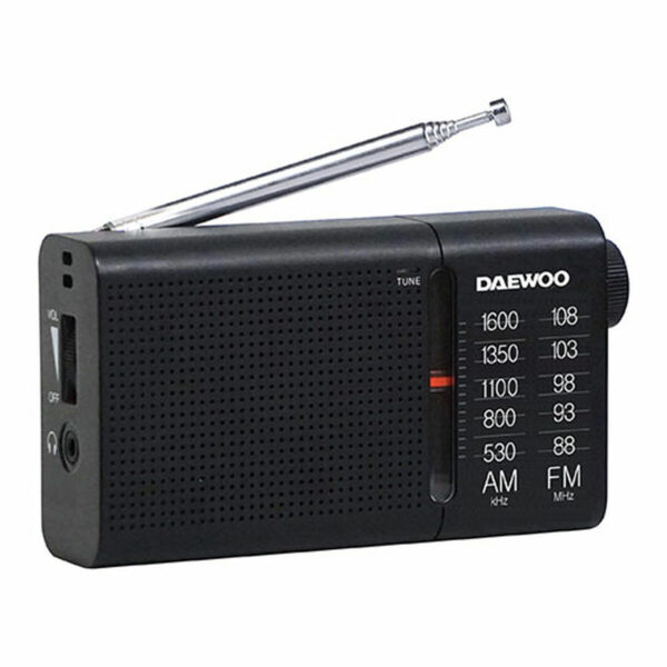 Tragbares Radio Daewoo Schwarz AM/FM