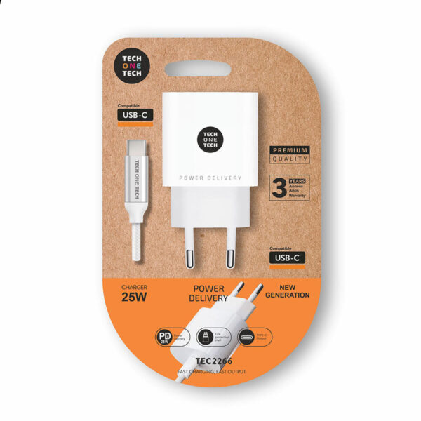 Wandladegerät Tech One Tech Weiß 25 W