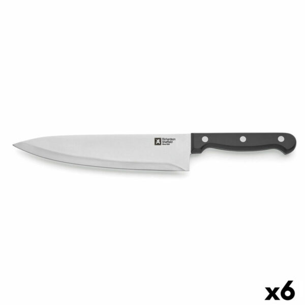 Chef Messer Richardson Sheffield Artisan Schwarz Metall 20,5 cm (Pack 6x) – Bild 2