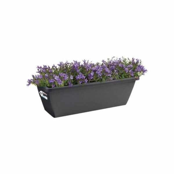 Blumentopf Elho Schwarz Anthrazit Kunststoff rechteckig Moderne – Bild 2