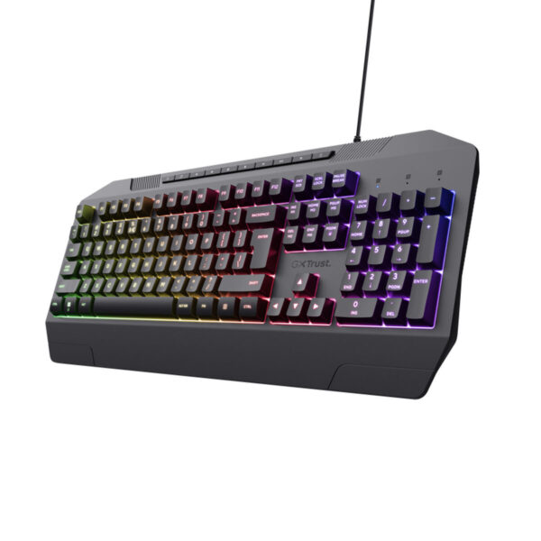 Gaming Tastatur Trust GXT836 EVOCX Schwarz Bunt QWERTY – Bild 2