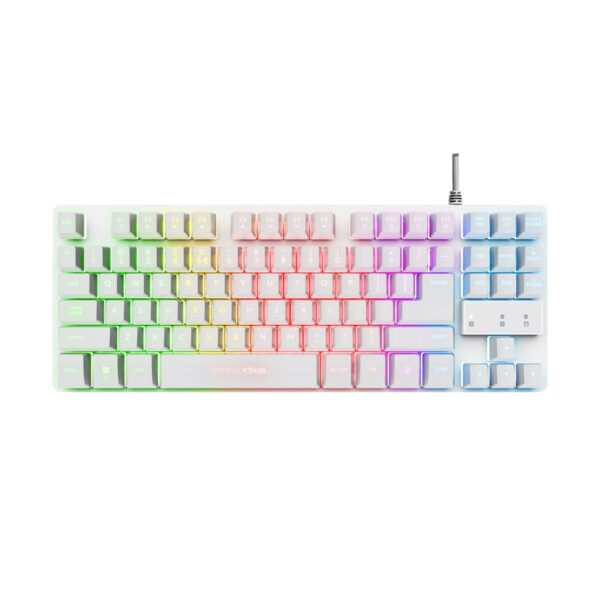 Gaming Tastatur Trust GXT 833W THADO Weiß Bunt QWERTY Qwerty US – Bild 2