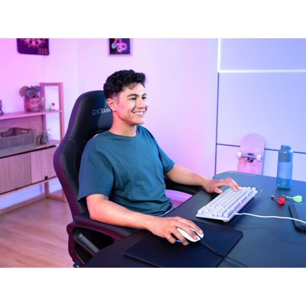 Gaming Tastatur Trust GXT 833W THADO Weiß Bunt QWERTY Qwerty US – Bild 5