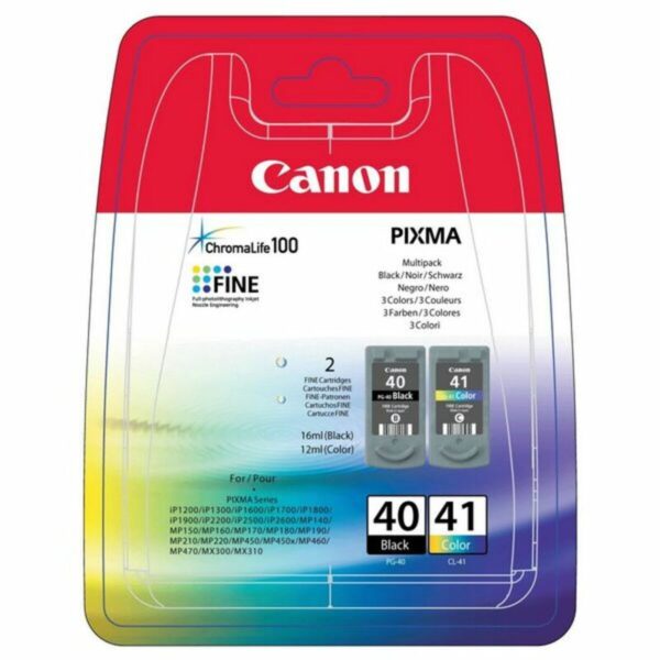 Original Tintenpatrone Canon PG-40/CL-41 Schwarz Dreifarbig (2 uds) – Bild 2