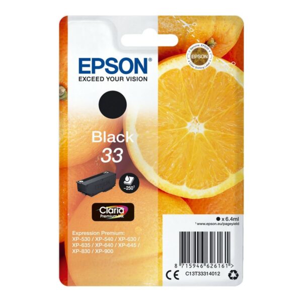 Original Tintenpatrone Epson T3331 Schwarz – Bild 2