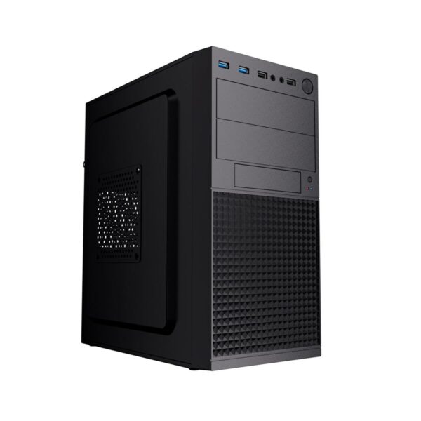 Externe Box GEMBIRD Fornax K300 Schwarz Mini-ITX mATX Mini-Tower – Bild 2