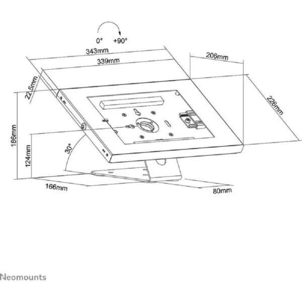 Tablet Ständer Neomounts DS15-630WH1 Weiß Schwarz – Bild 4