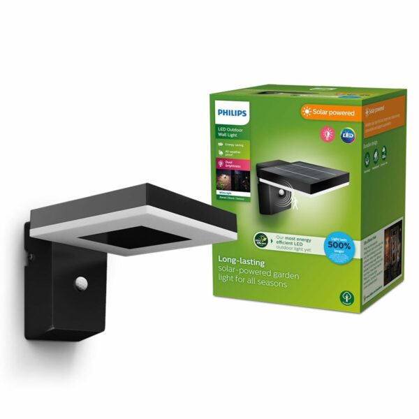 Wandleuchte Philips 1,3 W 250 Lm Solar karriert (3000 K) – Bild 5