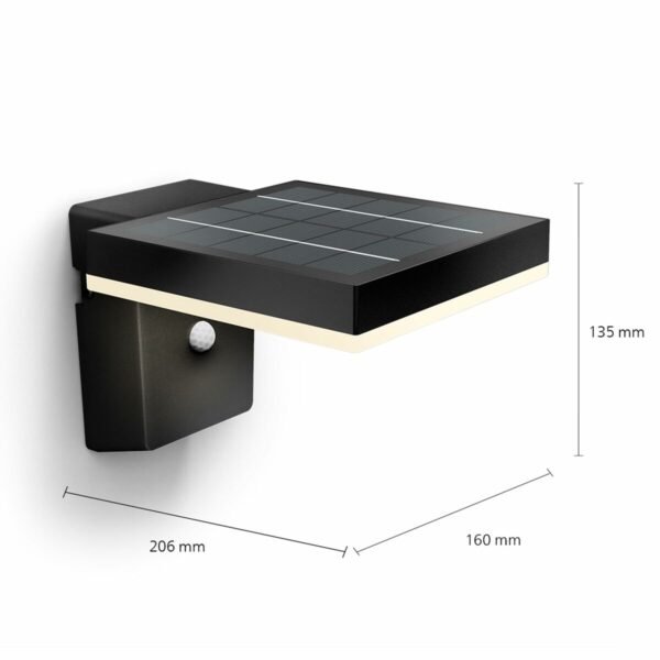 Wandleuchte Philips 1,3 W 250 Lm Solar karriert (3000 K) – Bild 6