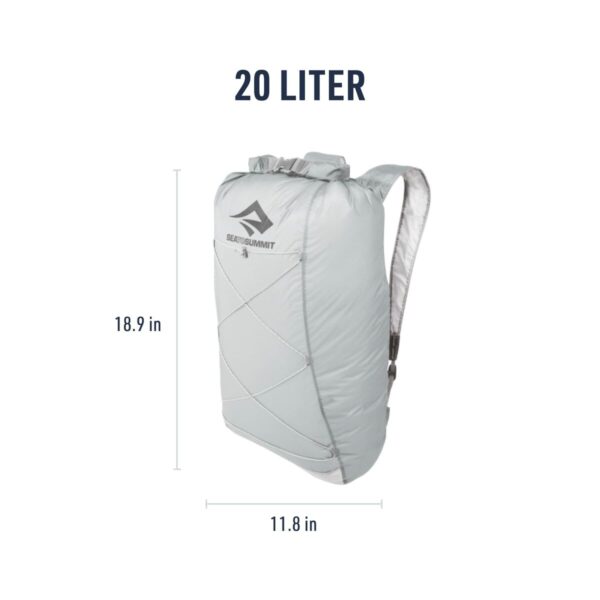 Bergrucksack Sea to Summit Ultra-Sil Dry Day Pack Grau Silberfarben 22 L – Bild 5