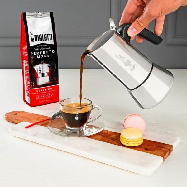 Italienische Kaffeemaschine Bialetti Venus box Silberfarben Edelstahl 100 ml 2 Kopper – Bild 2