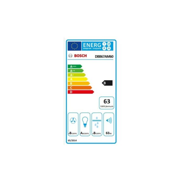 Konventioneller Rauchfang BOSCH DBB67AM60 Schwarz – Bild 2