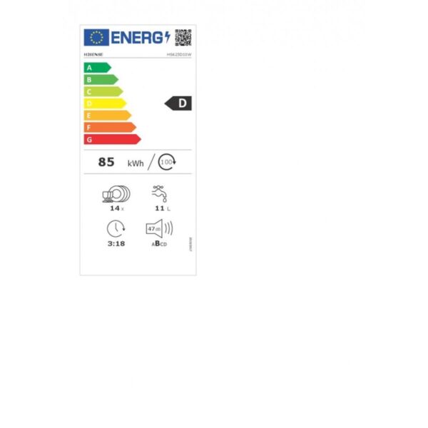 Geschirrspüler Hisense HS623D10W 60 cm – Bild 3