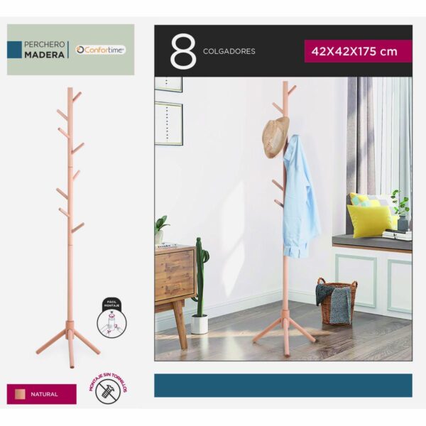 Garderobenständer Confortime Holz 42 x 42 x 175 cm (6 Stück) – Bild 5
