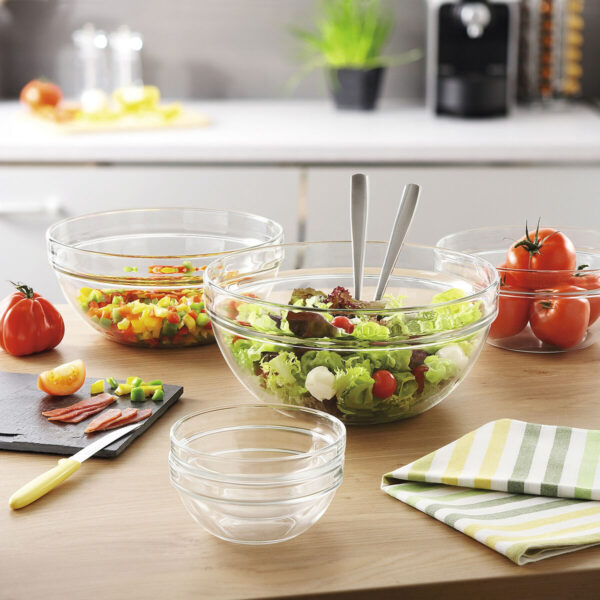Salatschüssel Luminarc Durchsichtig Glas (Ø 26 cm) (6 Stück) – Bild 3