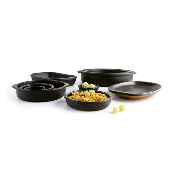 Kochtopf Quid Barro Lux Schwarz aus Keramik Ø 26 cm (6 Stück) – Bild 2