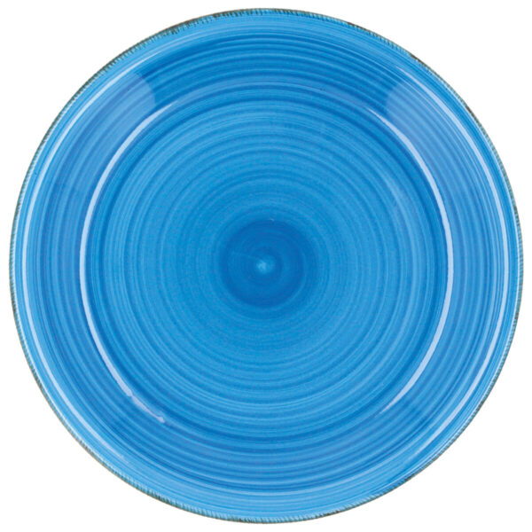 Flacher Teller Quid Vita Azul Blau aus Keramik Ø 27 cm (12 Stück) – Bild 2