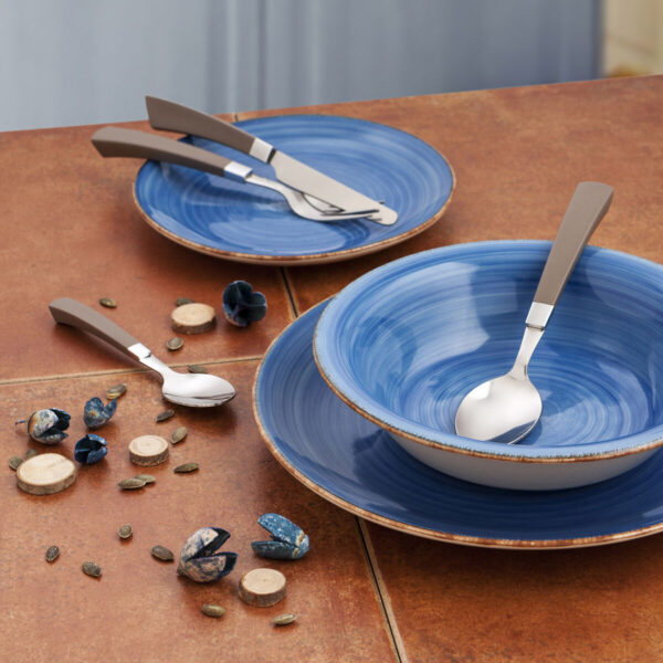 Dessertteller Quid Vita aus Keramik Blau (19 cm) (12 Stück) – Bild 3
