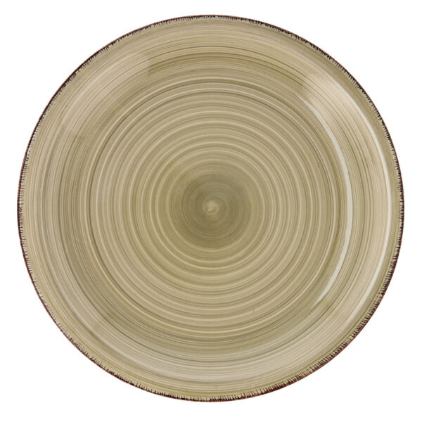 Flacher Teller Quid Vita Natura grün aus Keramik Ø 27 cm (12 Stück) – Bild 2
