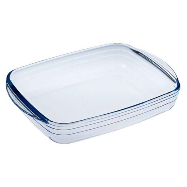 rechteckige Backform Ô Cuisine Ocuisine Vidrio Durchsichtig Glas 28 x 20 x 5 cm rechteckig (6 Stück) – Bild 2