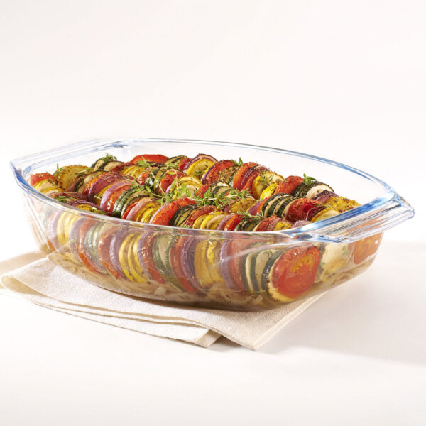 Ofenschüssel Pyrex Irresistible Durchsichtig Glas Oval 39,5 x 27,5 x 7 cm (4 Stück) – Bild 3