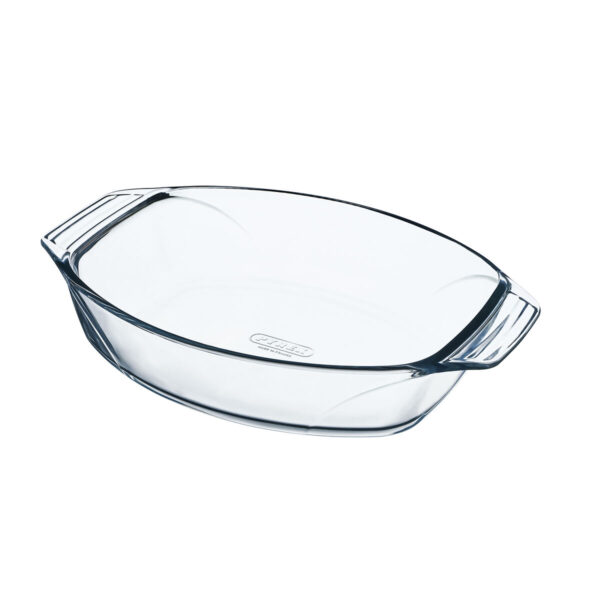 Ofenschüssel Pyrex Irresistible Durchsichtig Glas Oval 39,5 x 27,5 x 7 cm (4 Stück) – Bild 2
