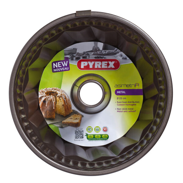 Backform Pyrex Asimetria Schwarz Metall Ring – Bild 2