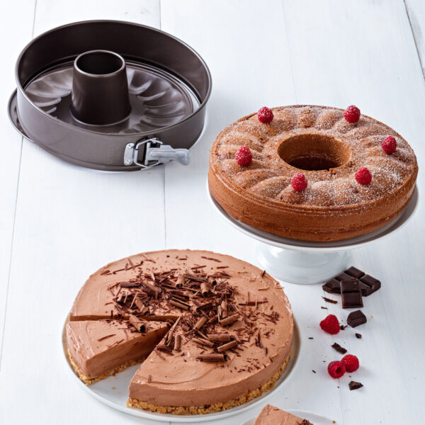 Kuchenspringform Pyrex Asimetria Ring Schwarz Metall 4 Stück Ø 26 cm – Bild 3
