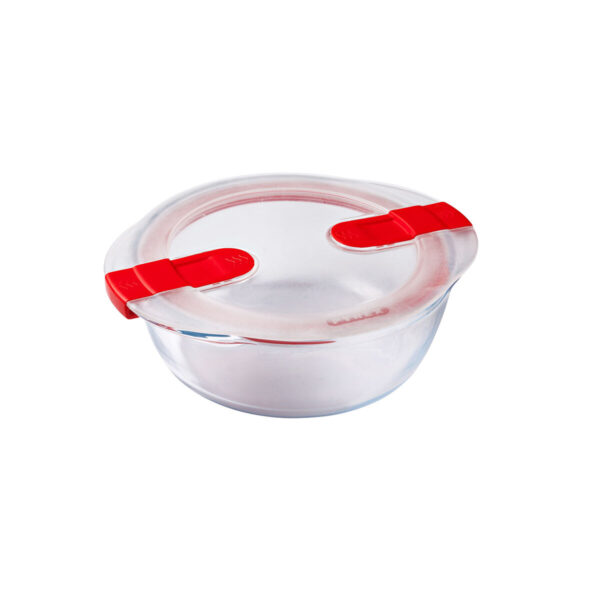 Lunchbox hermetisch Pyrex Cook&heat 1,1 L 21 x 18 x 7 cm Durchsichtig Glas (5 Stück) – Bild 3