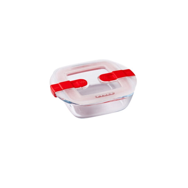 Lunchbox hermetisch Pyrex Cook & Heat 15 x 12 x 4 cm 350 ml Durchsichtig Glas (6 Stück) – Bild 3