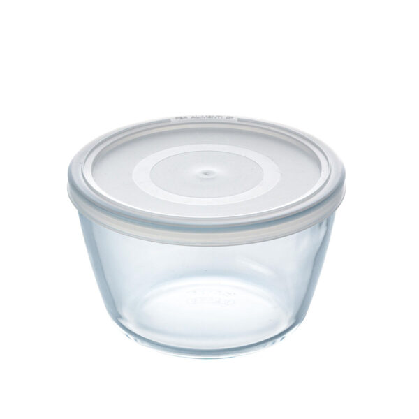 Runde Lunchbox mit Deckel Pyrex Cook & Freeze 1,1 L 15 x 15 x 10 cm Durchsichtig Silikon Glas (4 Stück) – Bild 2