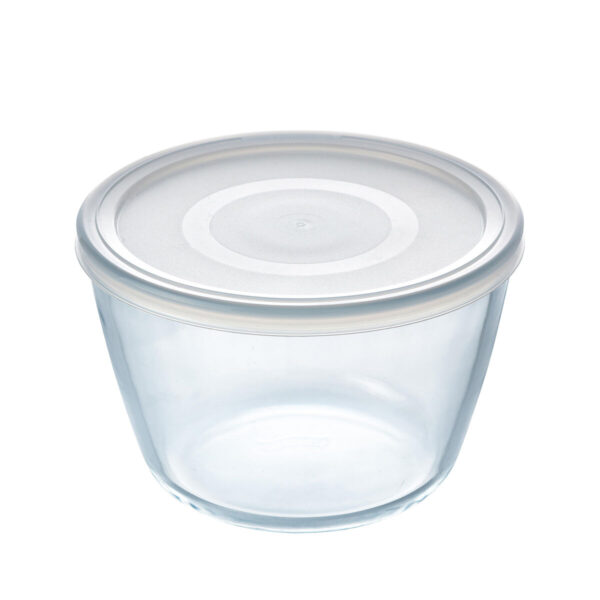 Runde Lunchbox mit Deckel Pyrex Cook & Freeze 1,6 L 17 x 17 x 12 cm Durchsichtig Silikon Glas (4 Stück) – Bild 2