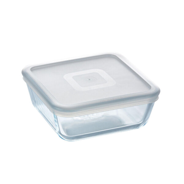Viereckige Lunchbox mit Deckel Pyrex Cook&freeze 850 ml 14 x 14 cm Durchsichtig Glas Silikon (6 Stück) – Bild 2