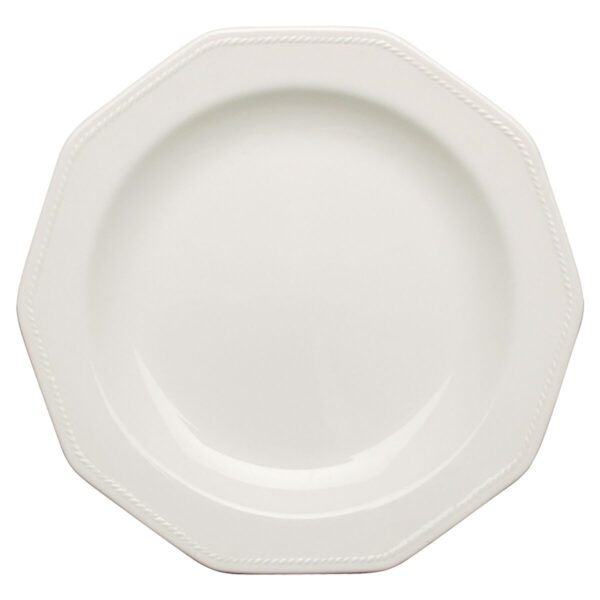 Flacher Teller Churchill Artic White Weiß aus Keramik Porcelæn Ø 27 cm (6 Stück) – Bild 2