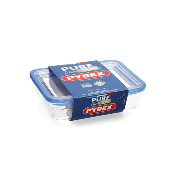 Lunchbox hermetisch Pyrex Pure Glass Durchsichtig Glas (1,5 L) (5 Stück) – Bild 3