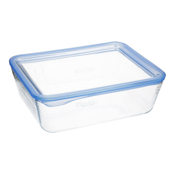 Lunchbox hermetisch Pyrex Pure Glass Durchsichtig Glas (2,6 L) (4 Stück) – Bild 4