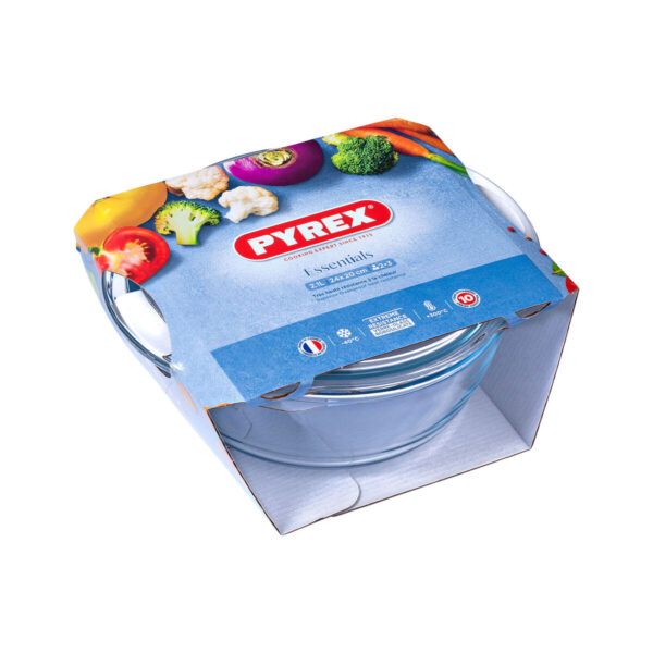 Topf mit Deckel Pyrex Essentials Durchsichtig 2,1 L (3 Stück) – Bild 3