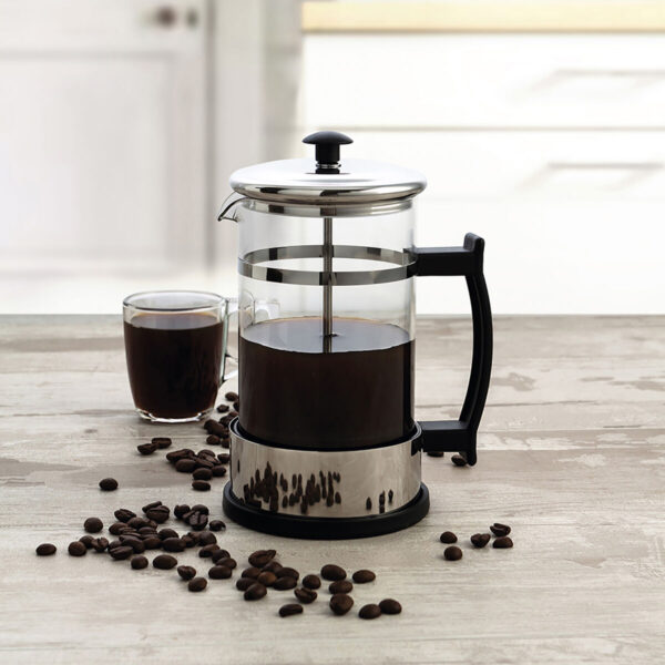 Kolben-Kaffeemaschine Quid Serenia Durchsichtig Glas Edelstahl 600 ml (6 Stück) – Bild 8
