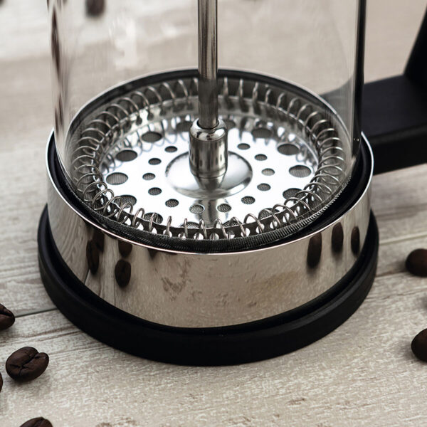 Kolben-Kaffeemaschine Quid Serenia Durchsichtig Glas Edelstahl 600 ml (6 Stück) – Bild 3