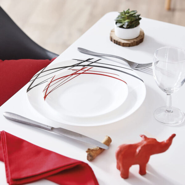Dessertteller Arcopal Domitille zweifarbig Glas (Ø 18 cm) (12 Stück) – Bild 2
