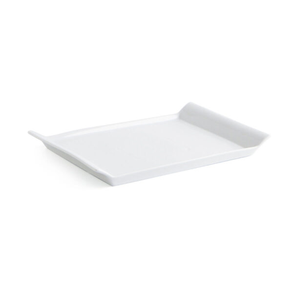 Tablett für Snacks Quid Gastro Fresh 26 x 18 cm aus Keramik Weiß (6 Stück) – Bild 3