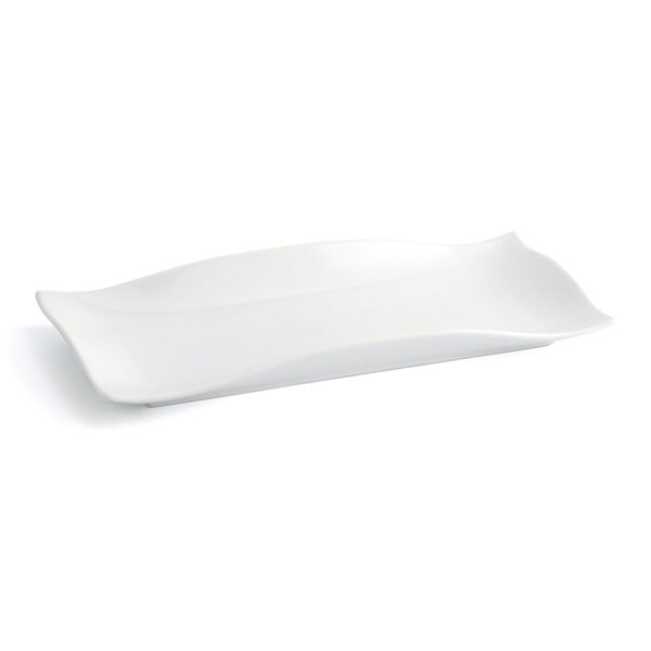 Flacher Teller Quid Gastro Fun Weiß aus Keramik 29,5 x 11 x 3 cm (6 Stück) – Bild 3