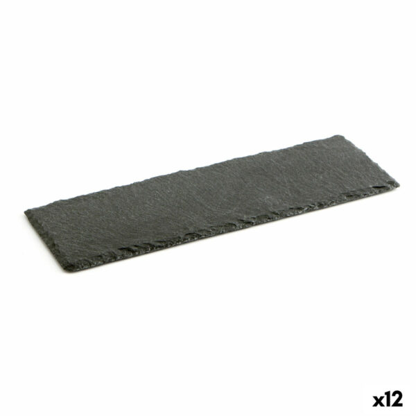 Schiefer-Effekt Keramikschale Quid Gastro Fun Schwarz (30 x 10 cm) (12 Stück)