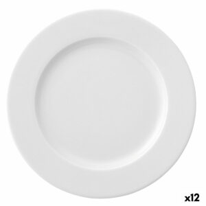 Flacher Teller Ariane Prime Weiß aus Keramik Ø 21 cm (12 Stück)